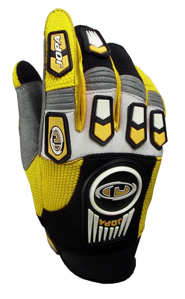 Jopa Legend Kids MX Gloves Black / Yellow - FREE UK Shipping, FREE 365 Day Returns | Moto Central