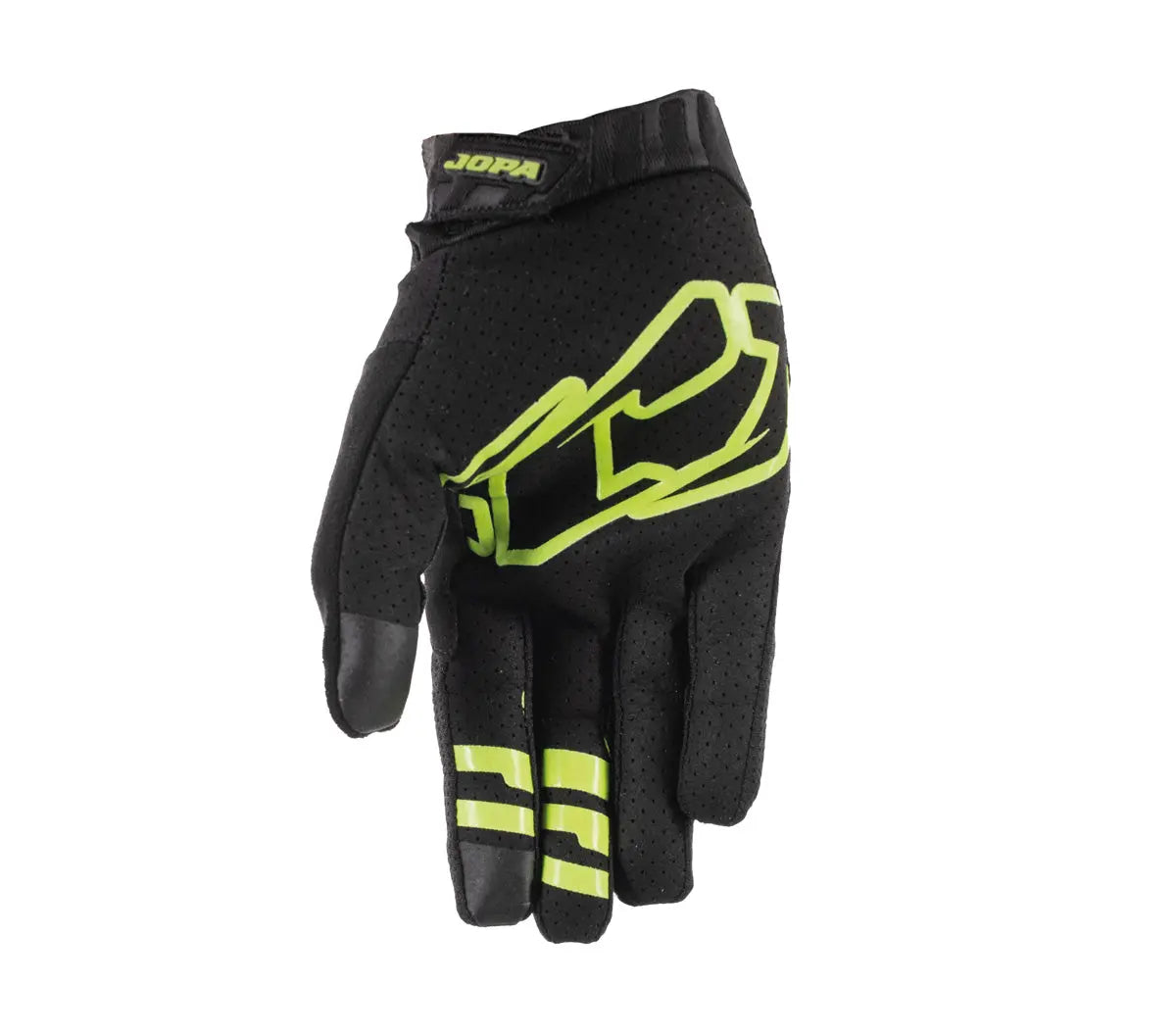 Jopa MTB-10 MX Gloves Black / Fluo Yellow - FREE UK Shipping, FREE 365 Day Returns | Moto Central