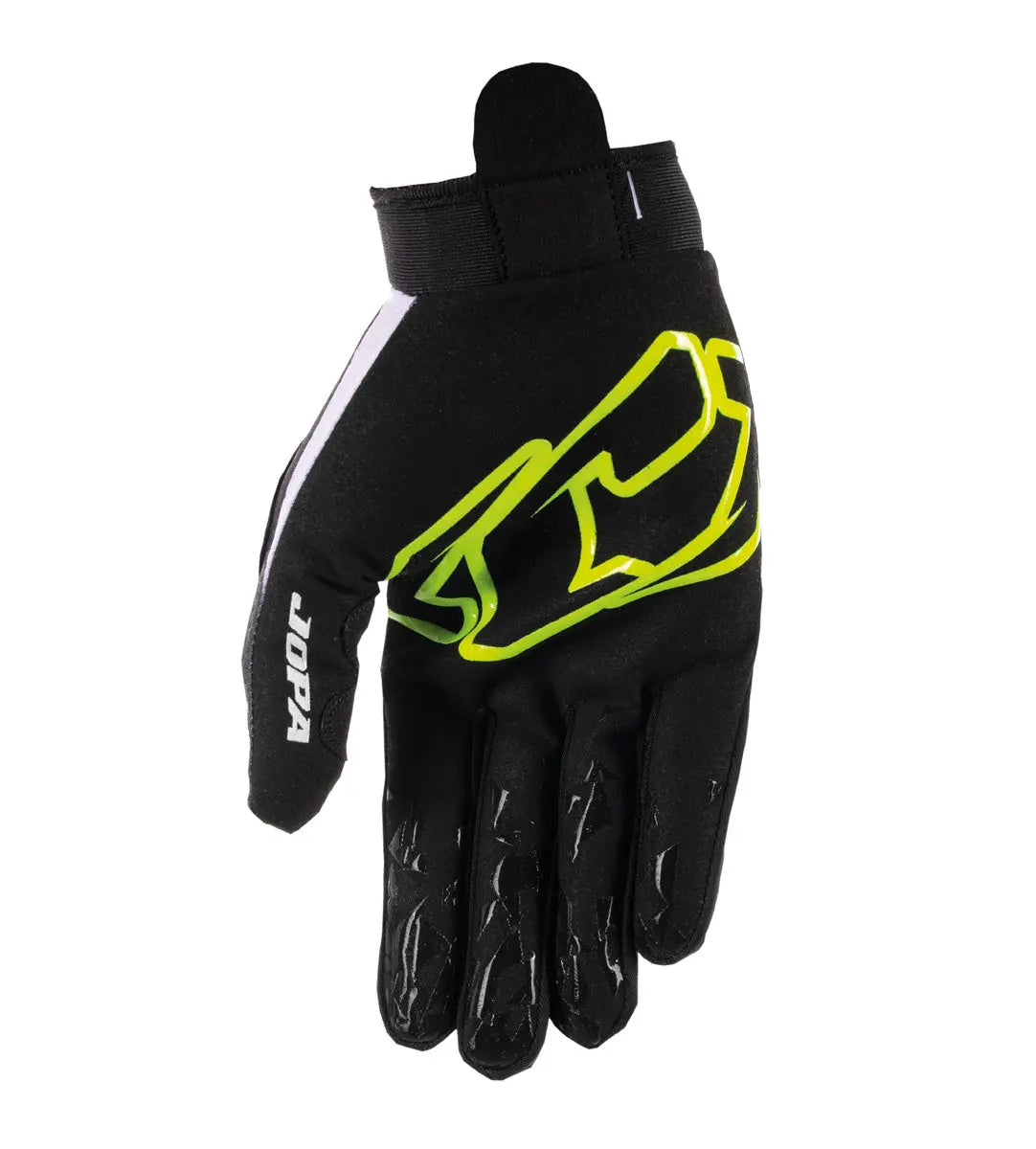 Jopa MX-14 MX Gloves Black / Fluo Yellow - FREE UK Shipping, FREE 365 Day Returns | Moto Central