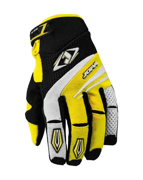 Jopa MX-4 Kids MX Gloves Black / Yellow - FREE UK Shipping, FREE 365 Day Returns | Moto Central