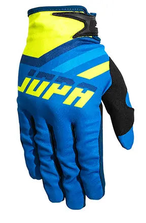 Jopa MX-8 MX Gloves Blue / Fluo Yellow - FREE UK Shipping, FREE 365 Day Returns | Moto Central