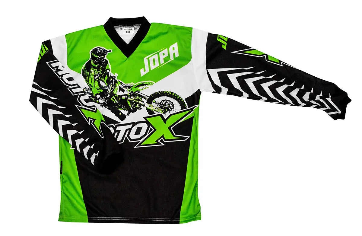 Jopa Moto-X-Baby MX Jersey Green - FREE UK Shipping, FREE 365 Day Returns | Moto Central