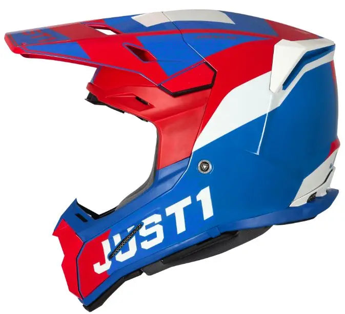 Just1 J-22 Kids Motocross Helmet Adrenaline Red / Blue / White - FREE UK Shipping, FREE 365 Day Returns | Moto Central