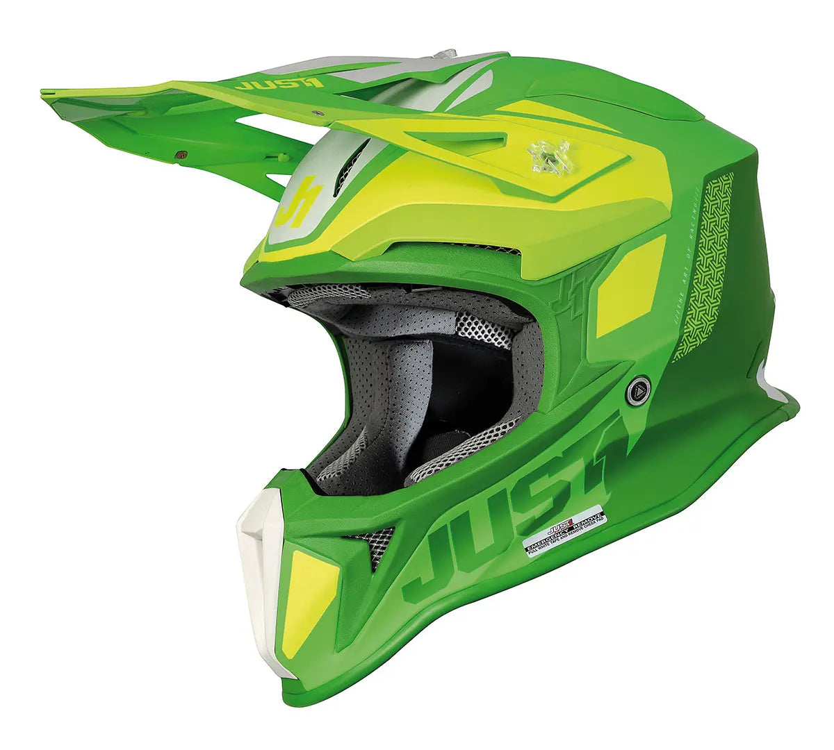 Just1 J18 MIPS Motocross Helmet Pulsar Fluo Lime Green - FREE UK Shipping, FREE 365 Day Returns | Moto Central