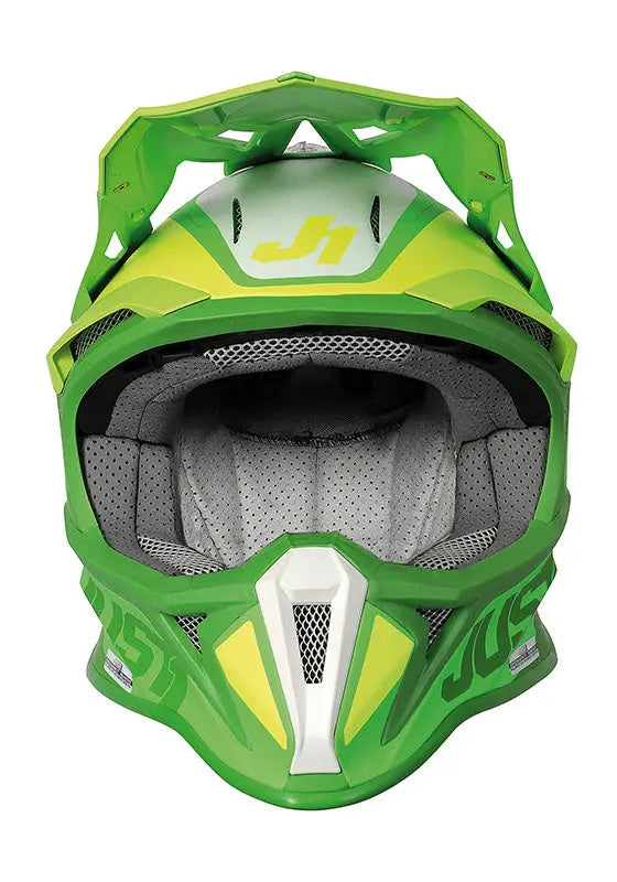 Just1 J18 MIPS Motocross Helmet Pulsar Fluo Lime Green - FREE UK Shipping, FREE 365 Day Returns | Moto Central