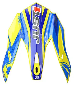 Just1 J32 Pro Rave Peak Blue / Yellow - FREE UK Shipping, FREE 365 Day Returns | Moto Central