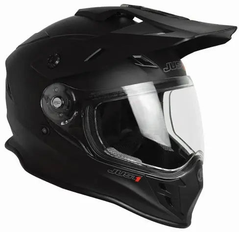 Just1 J34 Pro Adventure Helmet Solid Matt Black - FREE UK Shipping, FREE 365 Day Returns | Moto Central