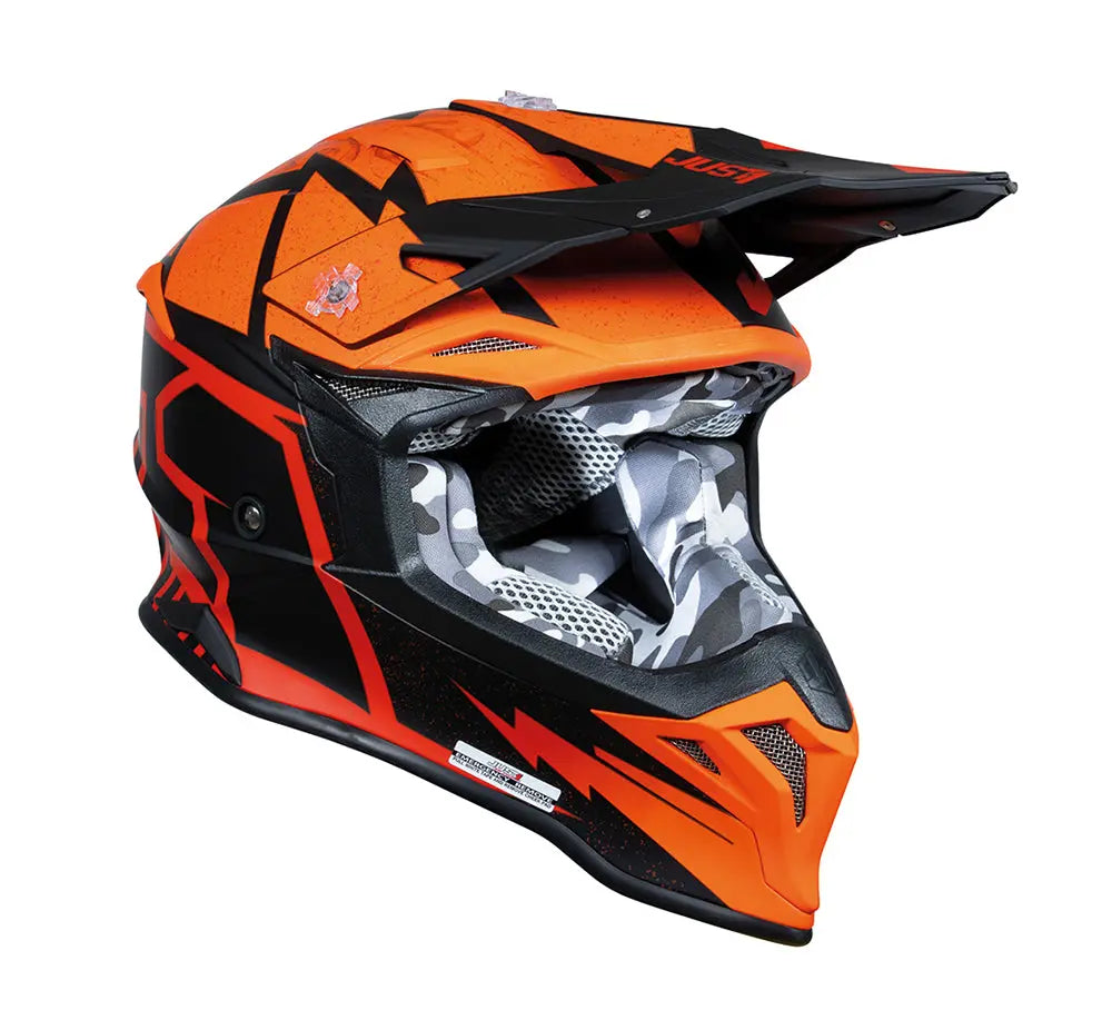 Just1 J39 Adventure Helmet Poseidon Orange / Black - FREE UK Shipping, FREE 365 Day Returns | Moto Central