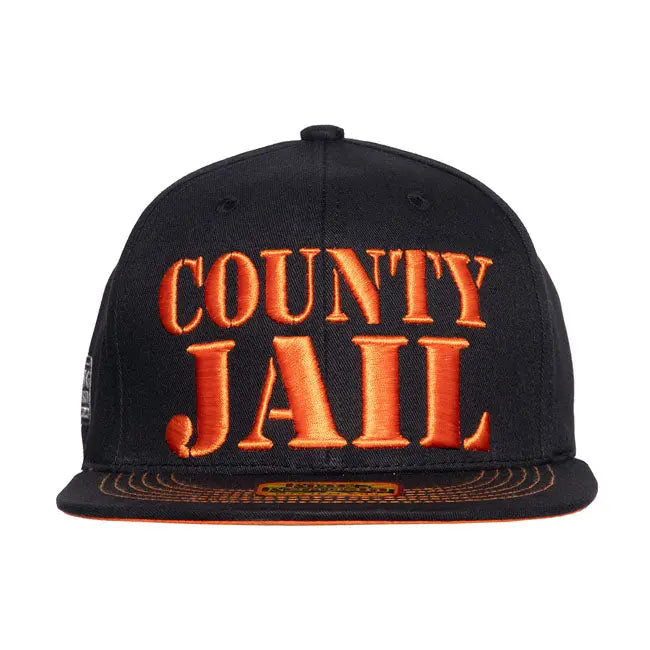 King Kerosin Country Jail Cap Black  - FREE UK Shipping, FREE 365 Day Returns | Moto Central