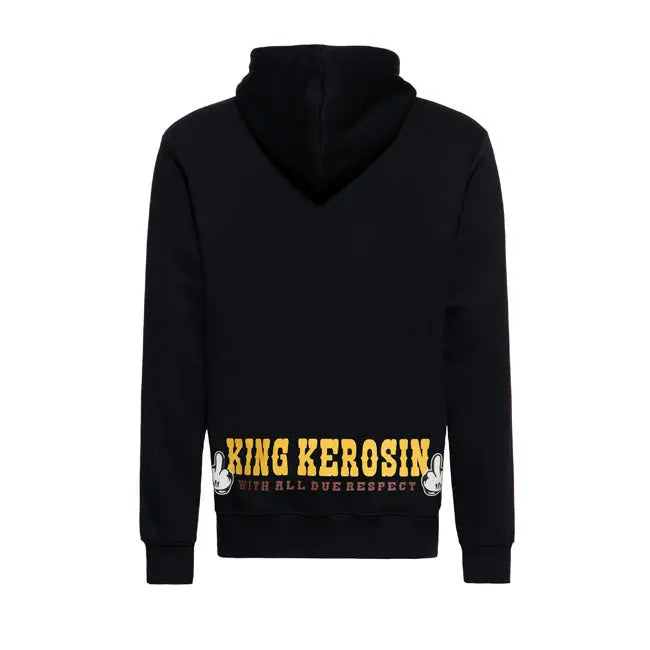 King Kerosin Rock'n Roll Hoodie Black  - FREE UK Shipping, FREE 365 Day Returns | Moto Central