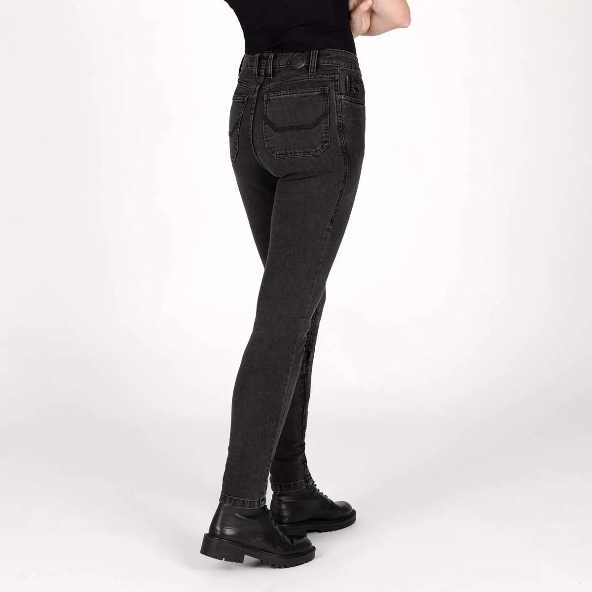 Knox Colton Skinny Ladies Denim Jeans Black - FREE UK Shipping, FREE 365 Day Returns | Moto Central