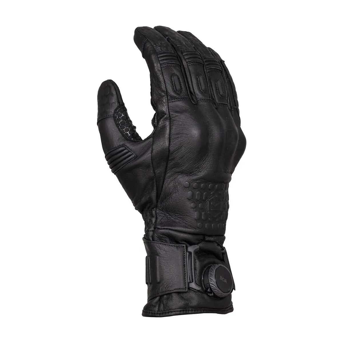 Knox Connistion Leather Gloves Black - FREE UK Shipping, FREE 365 Day Returns | Moto Central