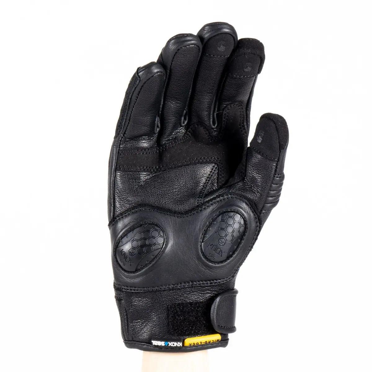 Knox Hadleigh Leather Gloves Black - FREE UK Shipping, FREE 365 Day Returns | Moto Central