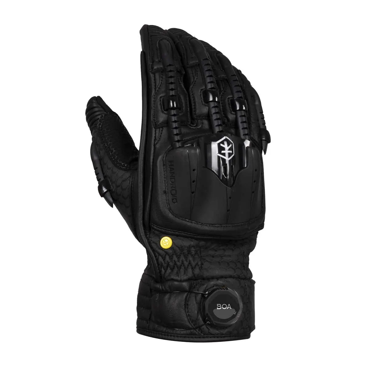 Knox Handroid POD MK5 Leather Gloves Black - FREE UK Shipping, FREE 365 Day Returns | Moto Central