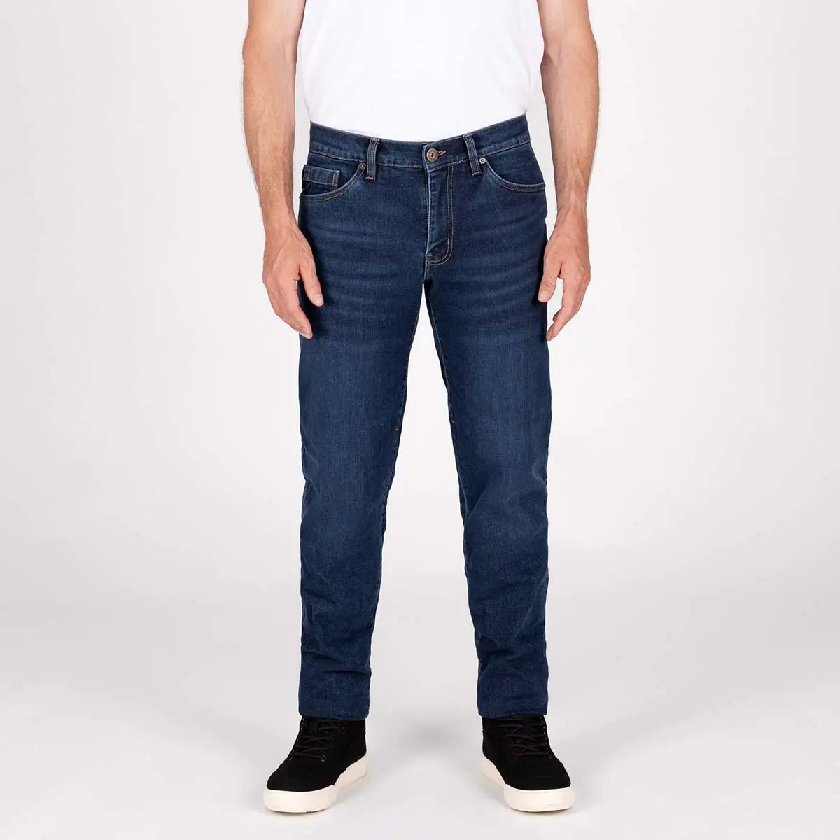 Knox Kirkstone Straight Denim Jeans Stone Wash Indigo - FREE UK Shipping, FREE 365 Day Returns | Moto Central