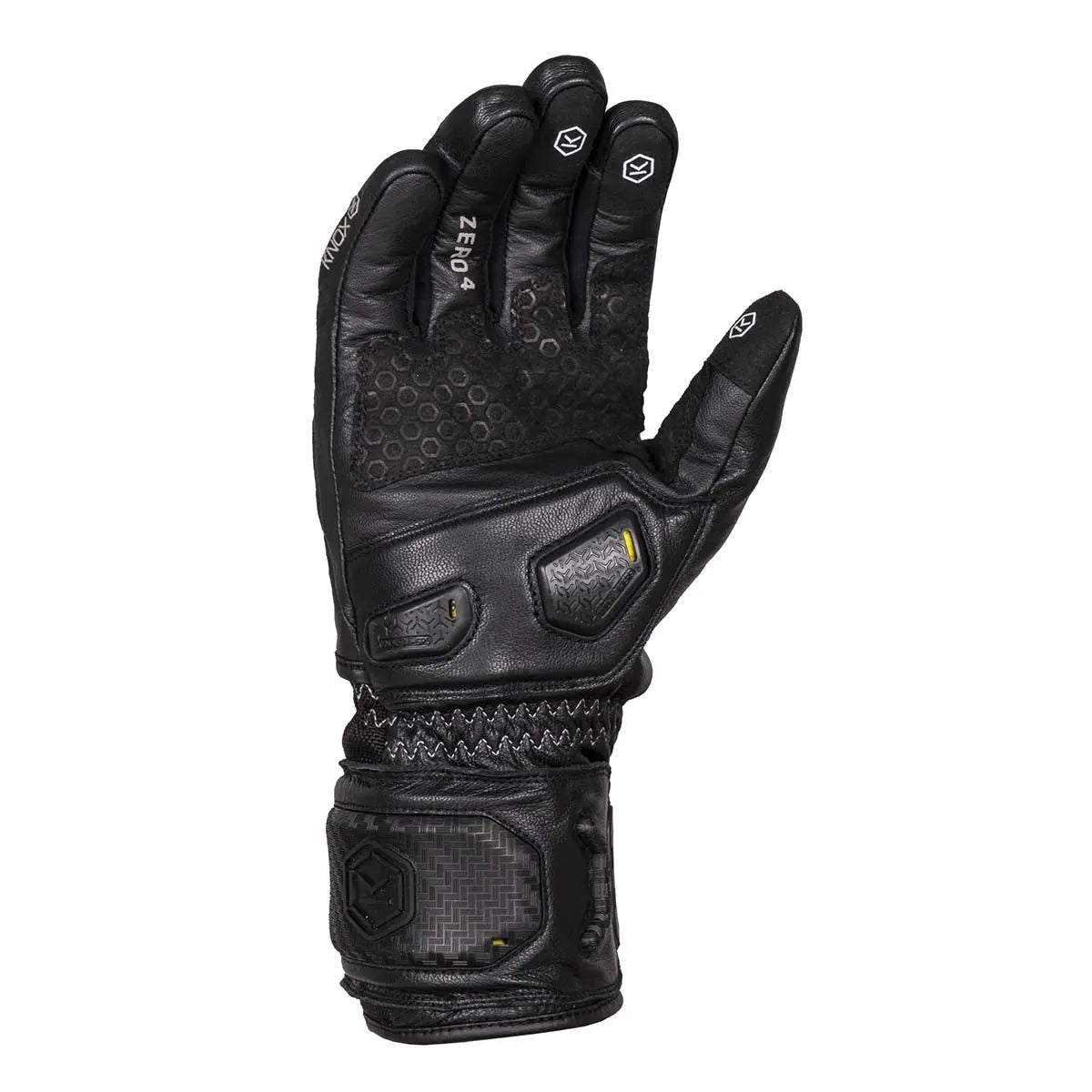 Knox Zero 4 Waterproof Leather Gloves Black - FREE UK Shipping, FREE 365 Day Returns | Moto Central