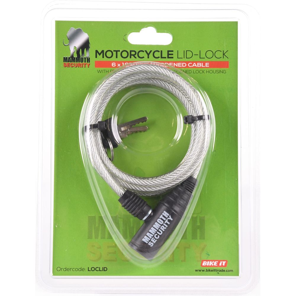 Mammoth Security Helmet Lock - FREE UK Shipping, FREE 365 Day Returns | Moto Central