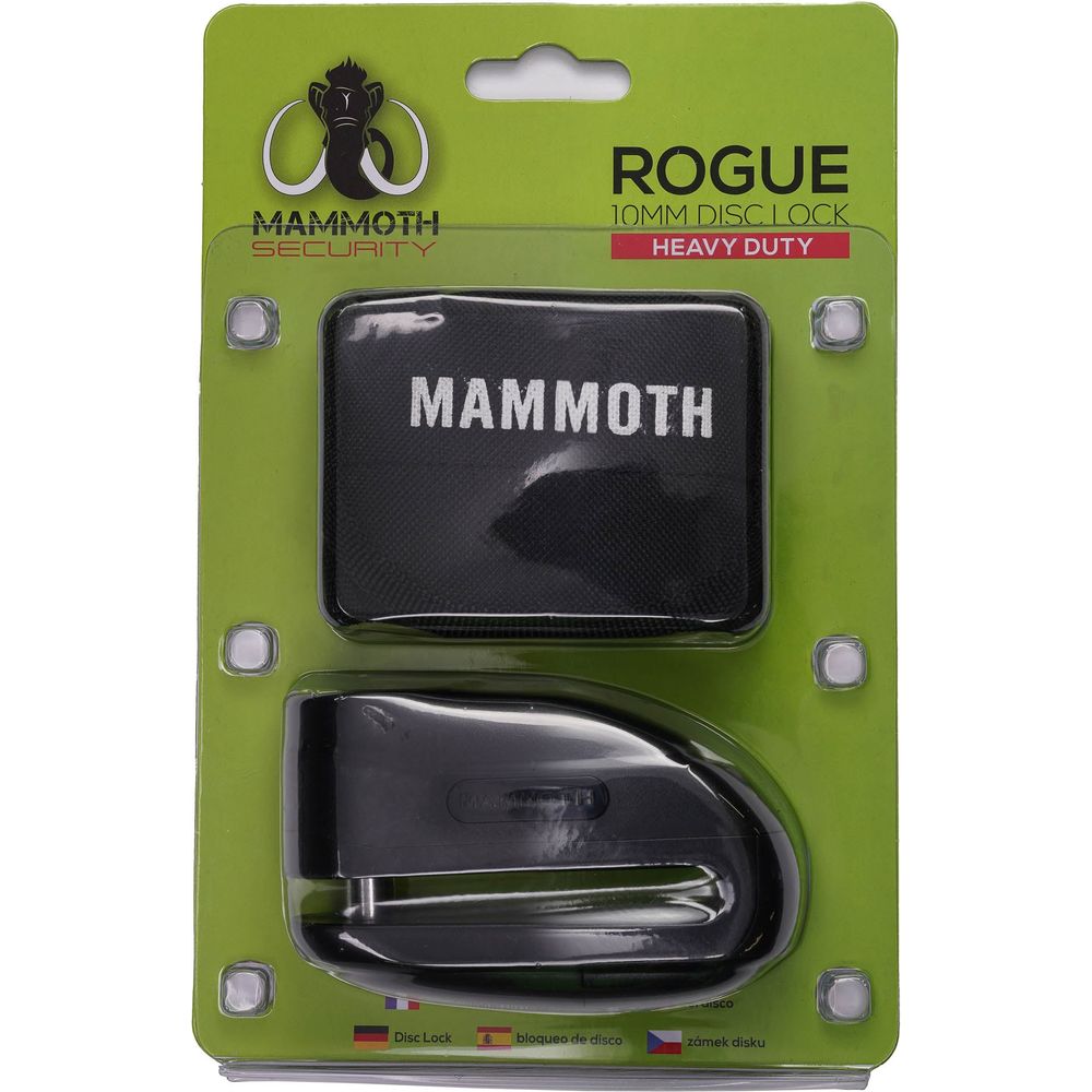 Mammoth Security Rogue Disc Lock Black - FREE UK Shipping, FREE 365 Day Returns | Moto Central