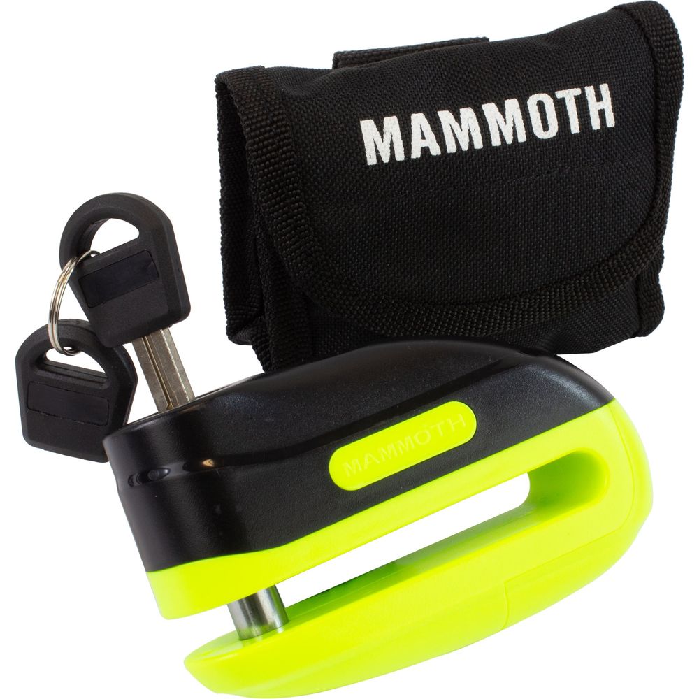 Mammoth Security Rogue Disc Lock Yellow - FREE UK Shipping, FREE 365 Day Returns | Moto Central