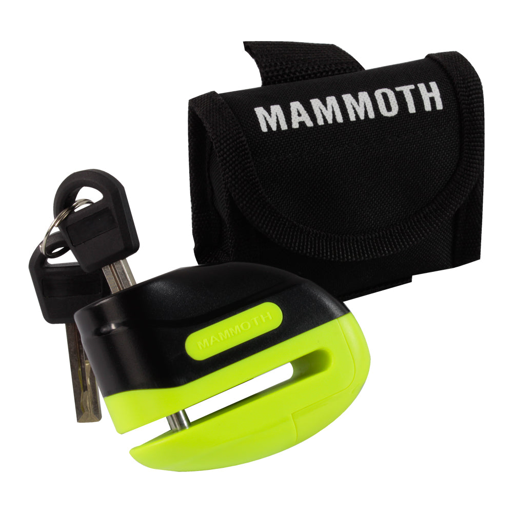 Mammoth Security Rogue Disc Lock Yellow - FREE UK Shipping, FREE 365 Day Returns | Moto Central