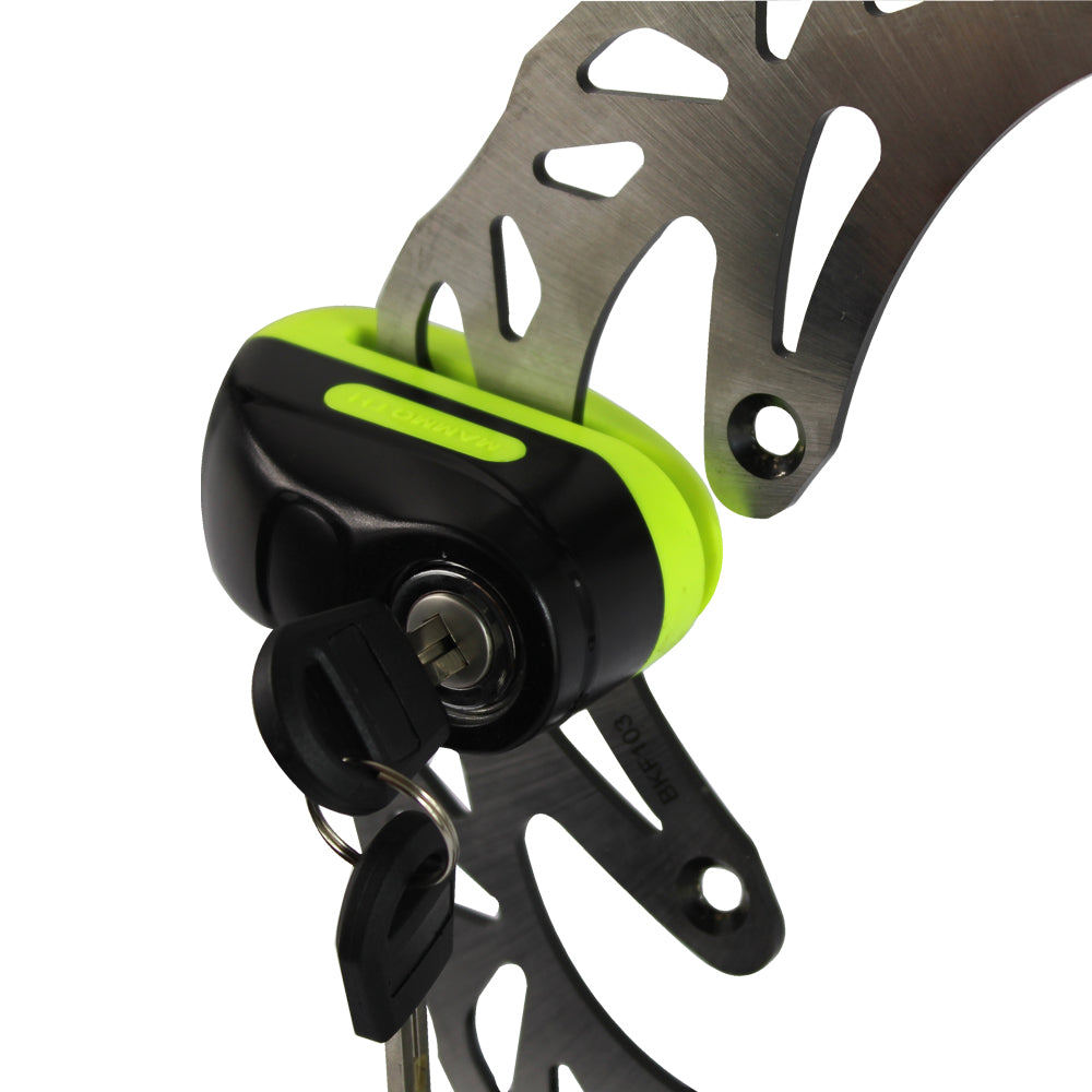 Mammoth Security Rogue Disc Lock Yellow - FREE UK Shipping, FREE 365 Day Returns | Moto Central