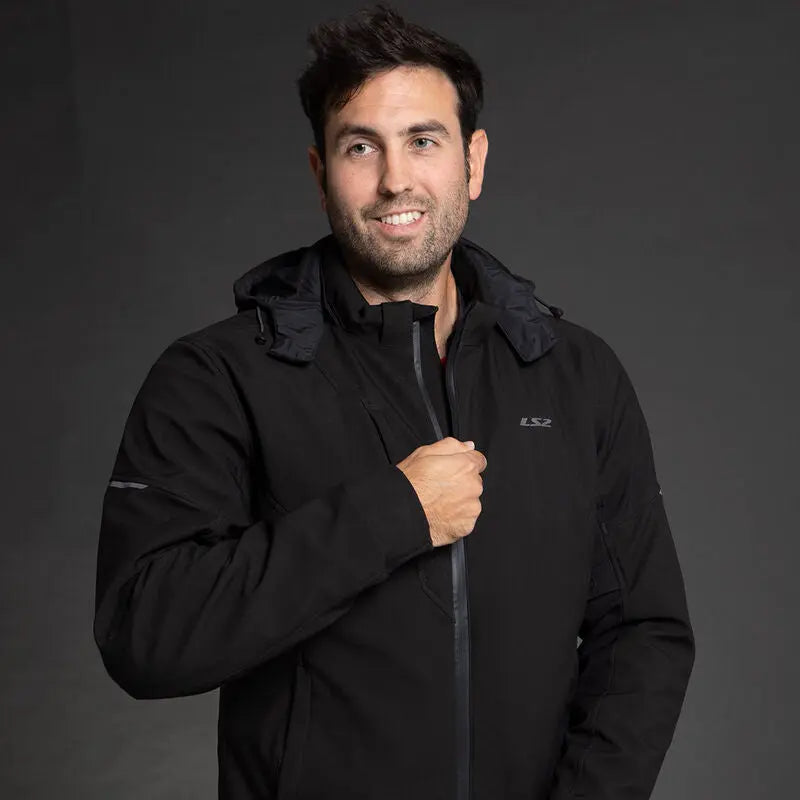 LS2 Bolton Textile Jacket Black - FREE UK Shipping, FREE 365 Day Returns | Moto Central