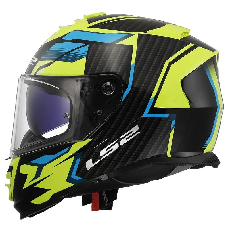 LS2 FF800 Storm 2 ECE 22.06 Full Face Helmet Tracker Black / Hi-Viz Yellow - FREE UK Shipping, FREE 365 Day Returns | Moto Central