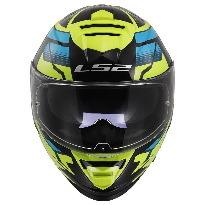 LS2 FF800 Storm 2 ECE 22.06 Full Face Helmet Tracker Black / Hi-Viz Yellow - FREE UK Shipping, FREE 365 Day Returns | Moto Central