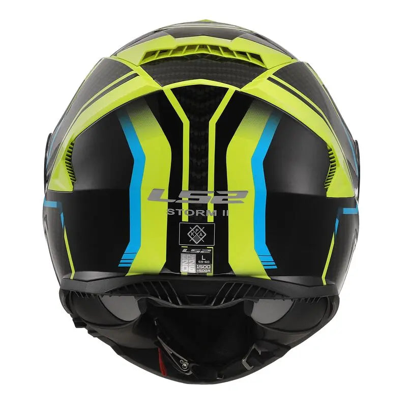 LS2 FF800 Storm 2 ECE 22.06 Full Face Helmet Tracker Black / Hi-Viz Yellow - FREE UK Shipping, FREE 365 Day Returns | Moto Central