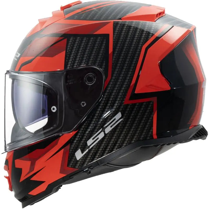 LS2 FF800 Storm 2 ECE 22.06 Full Face Helmet Tracker Black / Red - FREE UK Shipping, FREE 365 Day Returns | Moto Central