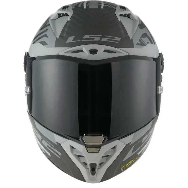 LS2 FF805 Thunder GP Aero Carbon Full Face Helmet Polar Matt Black - FREE UK Shipping, FREE 365 Day Returns | Moto Central