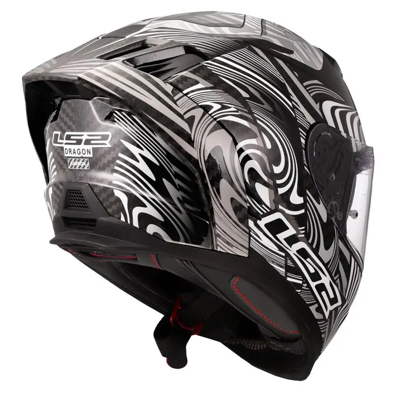 LS2 FF807 Dragon Full Face Helmet Enthum Silver - FREE UK Shipping, FREE 365 Day Returns | Moto Central