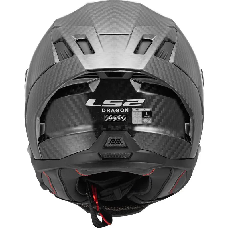 LS2 FF807 Dragon Full Face Helmet Matt Carbon - FREE UK Shipping, FREE 365 Day Returns | Moto Central