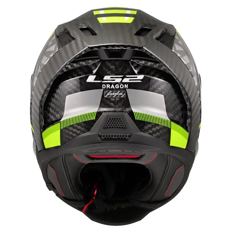 LS2 FF807 Dragon Full Face Helmet Trax Hi-Vis Yellow - FREE UK Shipping, FREE 365 Day Returns | Moto Central