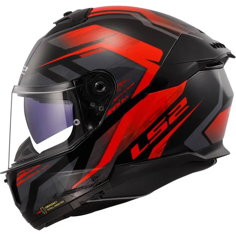 LS2 FF808 Stream 2 ECE 22.06 Full Face Helmet Fury Black / Red - FREE UK Shipping, FREE 365 Day Returns | Moto Central