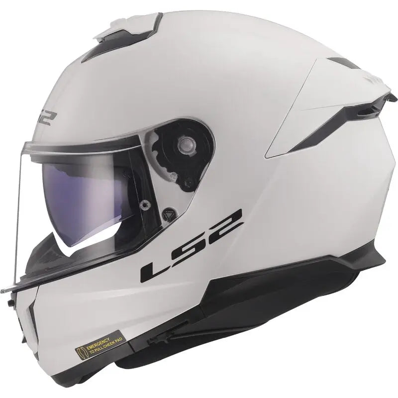 LS2 FF808 Stream 2 ECE 22.06 Full Face Helmet Gloss White - FREE UK Shipping, FREE 365 Day Returns | Moto Central