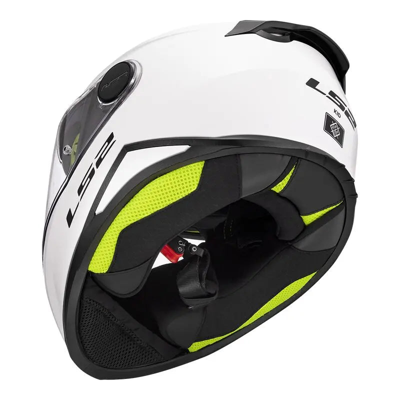 LS2 FF812 Kids Full Face Helmet Solid White - FREE UK Shipping, FREE 365 Day Returns | Moto Central