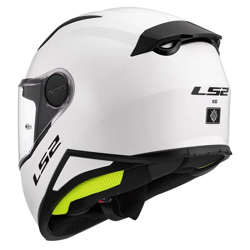 LS2 FF812 Kids Full Face Helmet Solid White - FREE UK Shipping, FREE 365 Day Returns | Moto Central