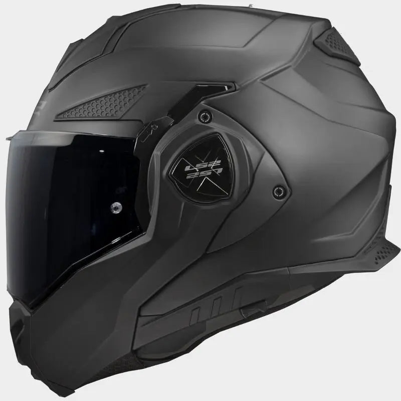 LS2 FF901 Advant X ECE 22.06 Flip-Up Helmet Matt Black With 4X UCS Intercom - FREE UK Shipping, FREE 365 Day Returns | Moto Central