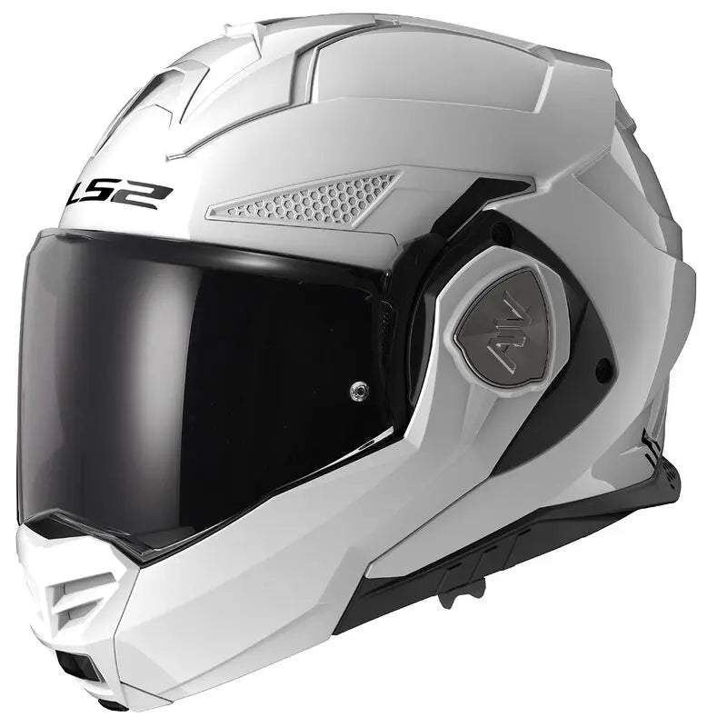 LS2 FF901 Advant X ECE 22.06 Flip-Up Helmet Solid White - FREE UK Shipping, FREE 365 Day Returns | Moto Central