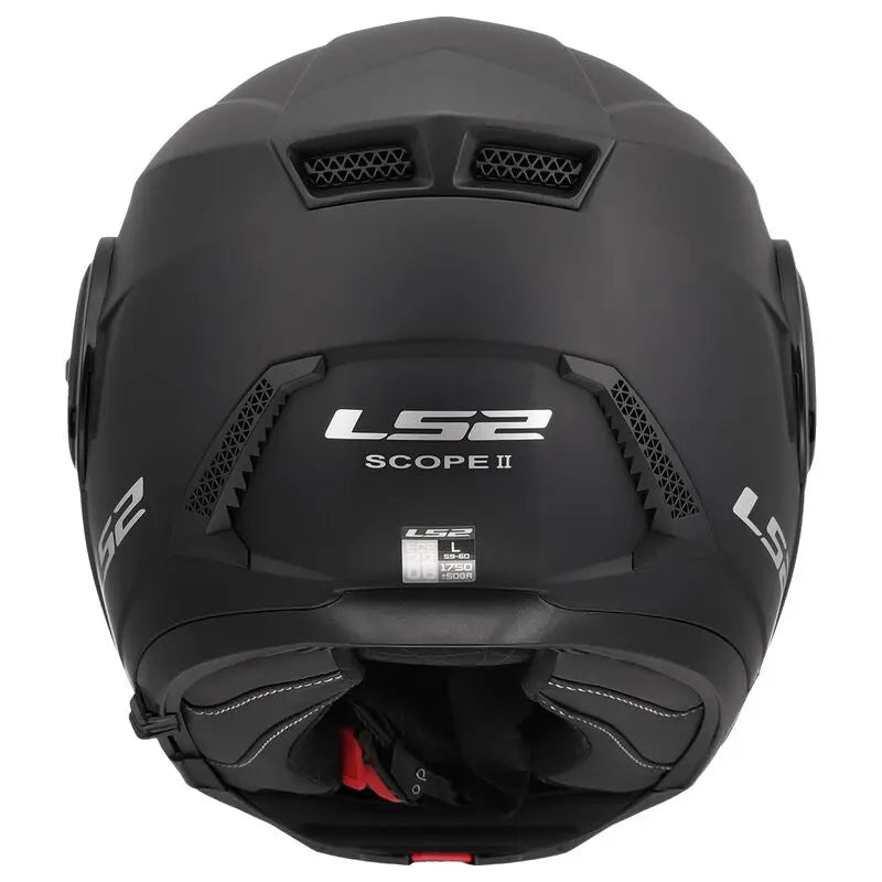 LS2 FF902 Scope 2 Flip-Up Helmet Solid Matt Black - FREE UK Shipping, FREE 365 Day Returns | Moto Central