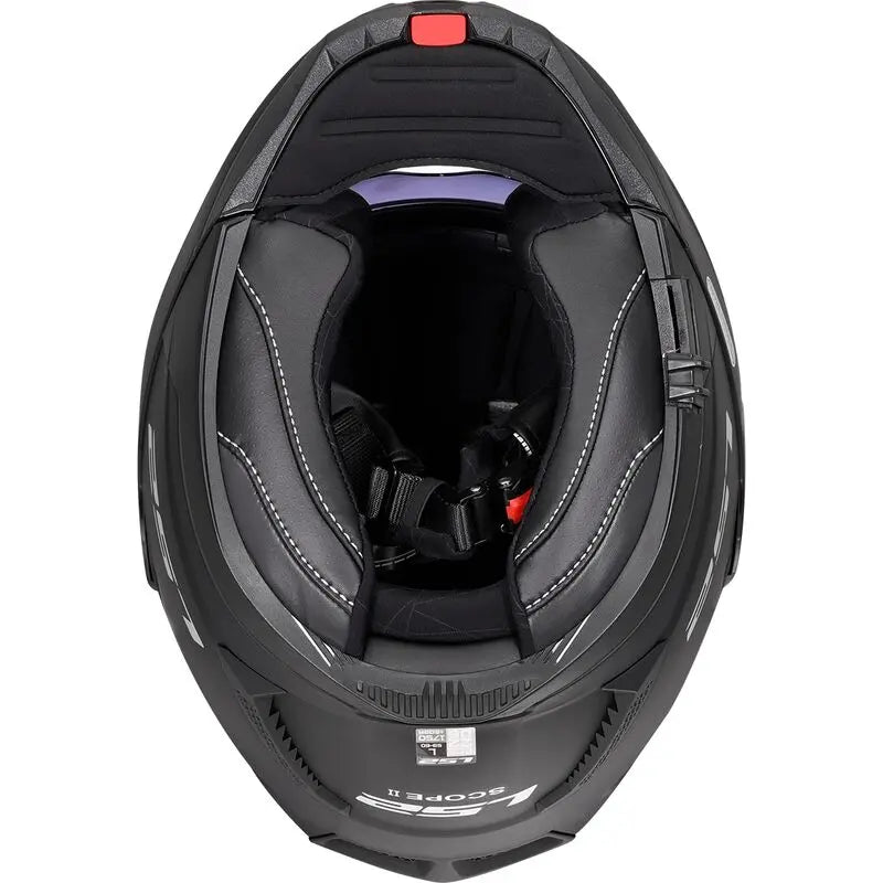 LS2 FF902 Scope 2 Flip-Up Helmet Solid Matt Black - FREE UK Shipping, FREE 365 Day Returns | Moto Central