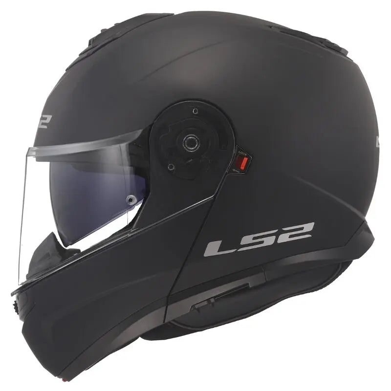 LS2 FF908 Strobe 2 ECE 22.06 Flip-Up Helmet Matt Black - FREE UK Shipping, FREE 365 Day Returns | Moto Central