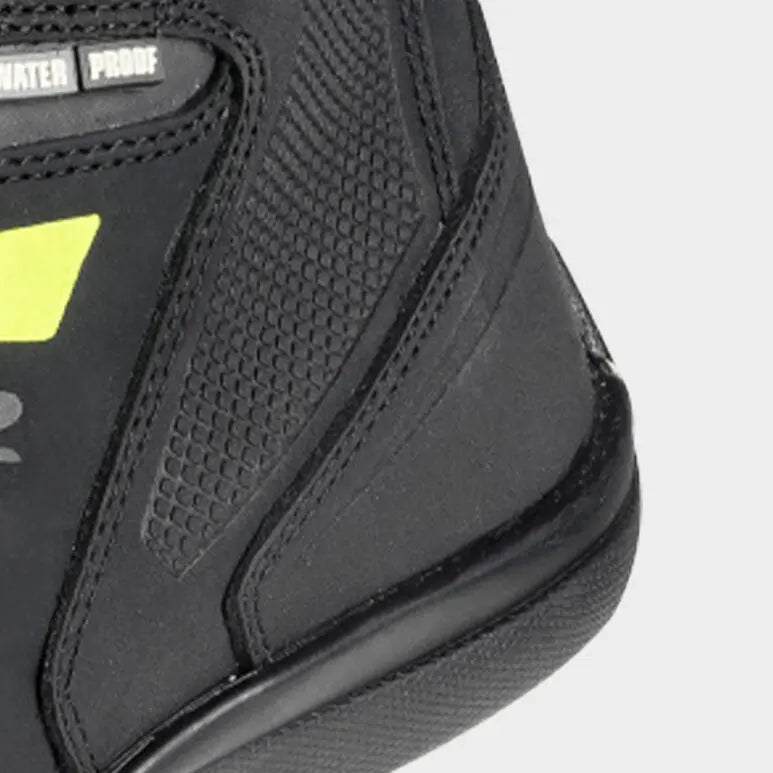 LS2 Garra Waterproof Short Boots Black / Hi-Viz Yellow - FREE UK Shipping, FREE 365 Day Returns | Moto Central