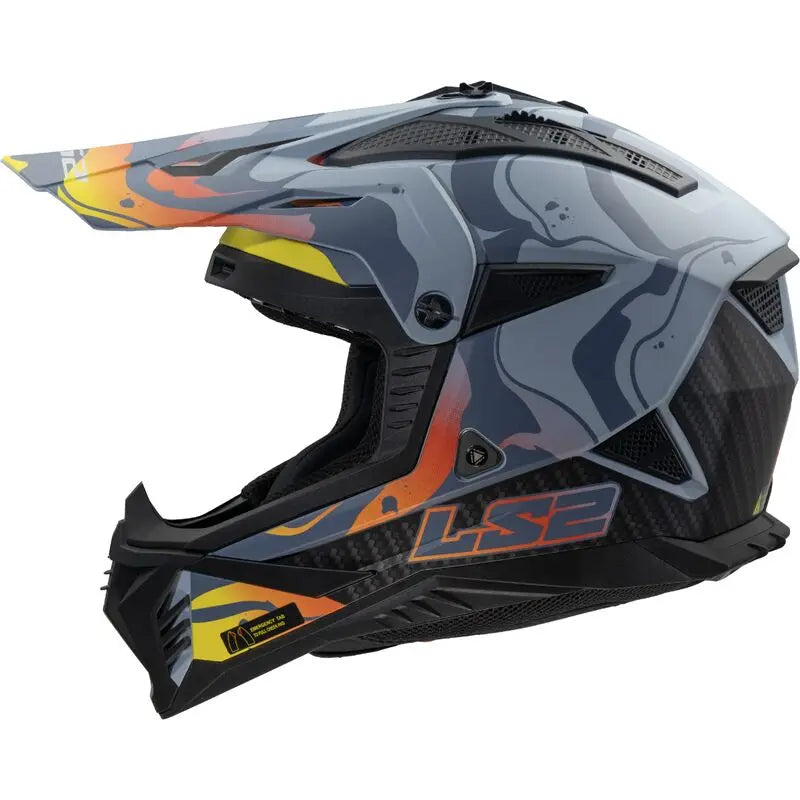 LS2 MX708 Fast 2 ECE 22.06 Motocross Helmet Wash Matt Dark Grey - FREE UK Shipping, FREE 365 Day Returns | Moto Central