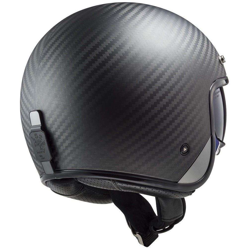 LS2 OF601 Bob 2 Carbon ECE 22.06 Open Face Helmet Carbon