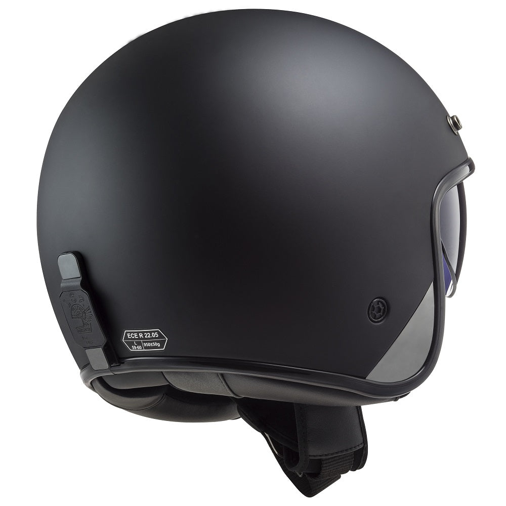 LS2 OF601 Bob 2 ECE 22.06 Open Face Helmet Solid Matt Black