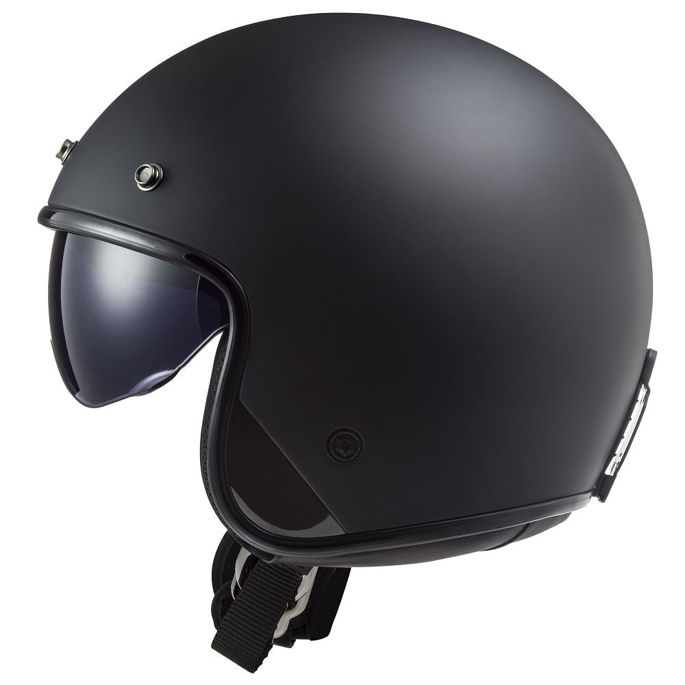 LS2 OF601 Bob 2 ECE 22.06 Open Face Helmet Solid Matt Black