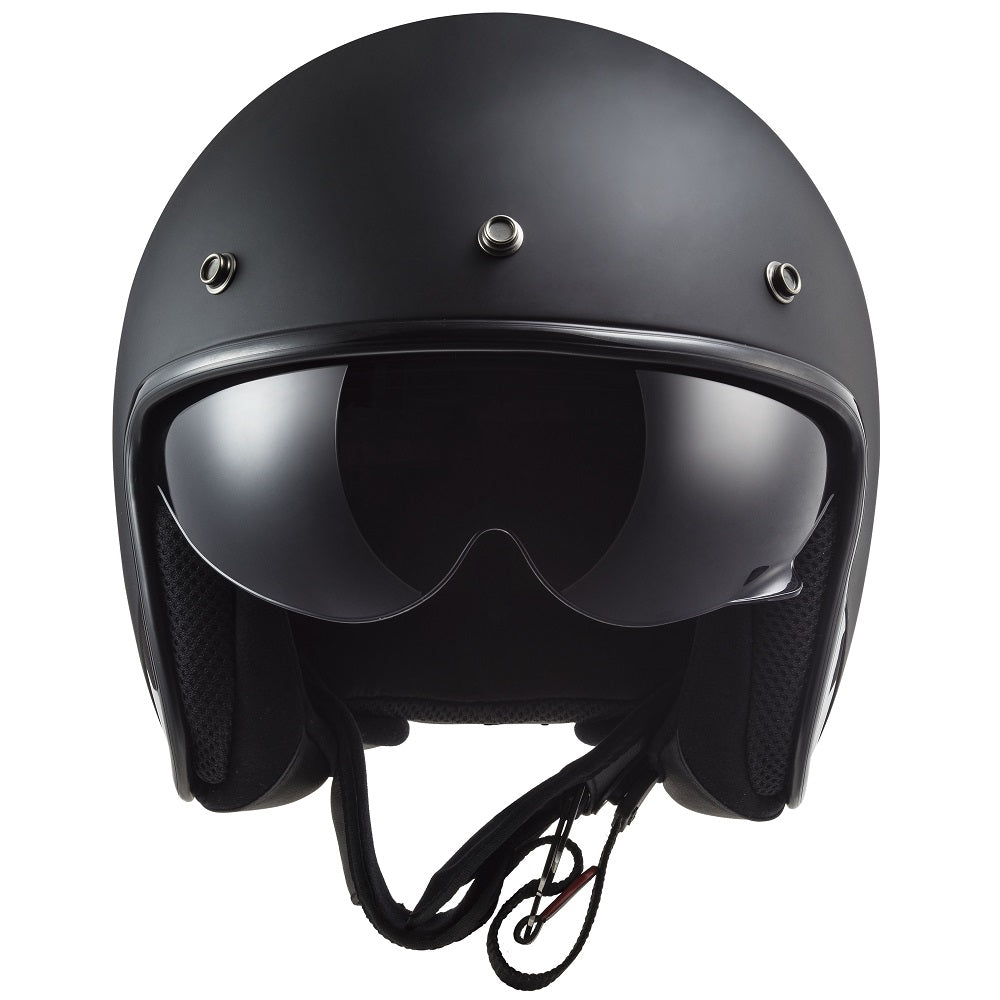 LS2 OF601 Bob 2 ECE 22.06 Open Face Helmet Solid Matt Black