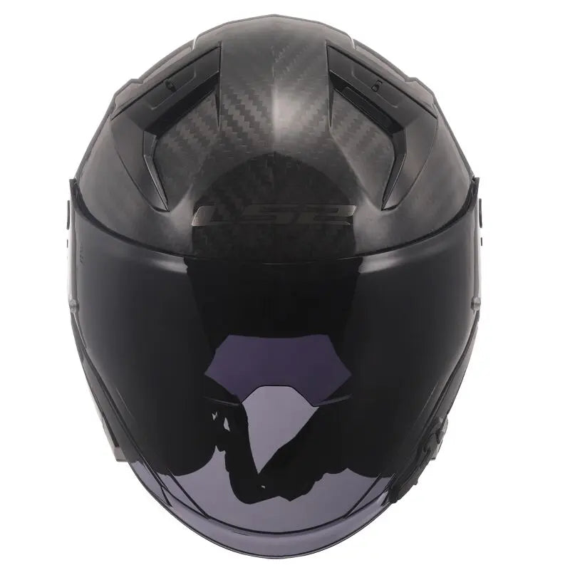 LS2 OF603 Infinity 2 Carbon ECE 22.06 Open Face Helmet Gloss Carbon - FREE UK Shipping, FREE 365 Day Returns | Moto Central